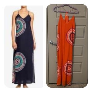 BOHO Maxi Mandala Print / Batik Design Dress! Old Navy Bohemian. Spaghetti Strap